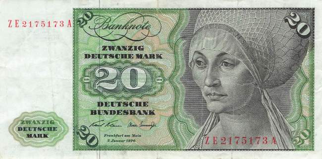 20 Mark 1971d Ersatznote
